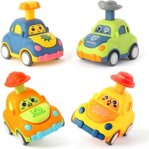 Car Toys for Toddlers 1-3 Year Old Boy Birthday Gift for Boys Girls 1-3 Pull Back City Vehicle Toys Goodie Bags Stuffers Party Favors for Kids