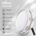 Kalium LED Ceiling Light with Remote 2 Pack 16 Inch Flush Mount Ceiling Light Fixture,32W 3000K-6000K Adjustable Color Temperature,Dimmable Lighting Fixtures for Kitchen Bedroom Hardwired Installation