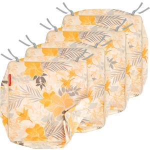 Porch Shield Patio Chair Seat Cushion Covers Set 4, Outdoor Waterproof Fade Resistant Cushion Slipcovers, Replacement Covers Only, 23 x 23 x 4 Inch
