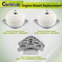 Carbhub 2042402017 Engine Motor Mount Kit fit for Mercedes-Benz C300 C350 GLK350 AWD Replace for A2042402017 2212400518 2042400618 2042401517 A0311A0006 Engine Motor Mount Trans Mount Set