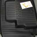 Floor Mats Cargo Mat with Backrest Mats for 2020-2025 Kia Telluride 7/8 Passenger Car Mats Accessories, All Weather TPE Protectors Cargo Liner Seat Back Covers(Floor Mats+2-in-1 Cargo Mat)