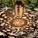 Flamingo Solar Lanterns Outdoor Waterproof Garden Decor Lantern Gifts for Mother Grandma, Retro Metal Hanging Solar Lights Decoration Outside for Yard, Patio, Backyard, Porch, Flamingo Gifts