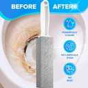 DISIWENE Pumice Cleaning Stone with Handle Toilet Bowl Cleaner Hard Water Ring Remover for Bath/Pool/Kitchen/Household Cleaning (4, 4 Pack with Handle)