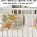 SPBL&L Christian Dinosaur Kids Blanket, God Say I Am Bible Verse Inspirational Dino Throw Blanket Gifts for Kids Boys Nursery Room Bedroom Couch Bed Decor, Dinosaur Room Decor for Boys,29.5x40Inch