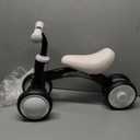 Colorful Lighting Baby Balance Bike Toys for 1 Year Old Boy Gifts, 10-36 Month Toddler Balance Bike, No Pedal 4 Silence Wheels&Soft Seat First Riding on Toys, One Year Old Boy Birthday Gifts. (Black)