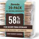 Boveda 58% Two-Way Humidity Control Packs For Storing 1 lb  Size 67  20 Pack  Moisture Absorbers for Storage Containers  Humidifier Packs  Hydration Packets in Resealable Bag (KeepFresh 58%RH)