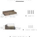Freezing point Small Floating Shelves for Wall Set of 2 Natural Wood 8×4Inch Wall Shelf Mini Corner Shelf Decor Plant Display Mounted Kitchen Bathroom Bedroom Decorative Storage Tiny Stand, Brown 