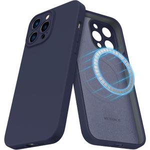 MCFANCE Magnetic for iPhone 13 Pro Max Case, Compatible with MagSafe, [Full Camera Protection] Anti-Scratch Microfiber Lining Phone Case, 6.7" 2021, Navyblue