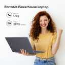 Laptop Computer, AMD Athlon 3020E Processor Up to 2.6GHz, 8GB DDR4 RAM 128GB SSD, 15.6" FHD IPS Display, Perfect for Online Courses, Working from Home, and Watching Video, Gray