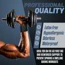 24 Pack Self Adhesive Bandage Wrap - 2" X 5 Yards Cohesive Bandage Wrap for Ankle, Knee, Wrist Support  Lightweight, Breathable, Stretchy, No Stick to Hair (Black)