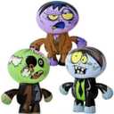 RIN - Six (6) Crazy 24" Inflatable Zombies Birthday Decor Halloween Party Decoration Favors Undead
