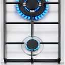 VEVOR Gas Cooktop 12 inch, Max 12250BTU 2 Burners Built-in Stainless Steel Gas Stove Top, LPG/NG Convertible Dual Fuel Natural Gas Hob with Thermocouple Protection for Outdoor, Kitchen, Camping, RV