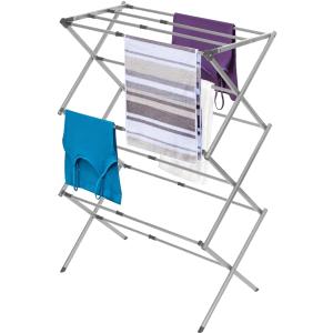 BLACK+DECKER Laundry Organization Expandable/Collapsible Clothes Drying Rack. Essential for Camping/Trailers or Anywhere You Air Dry Laundry. Oversized for Multiple Garments, (Grey) (Gray)