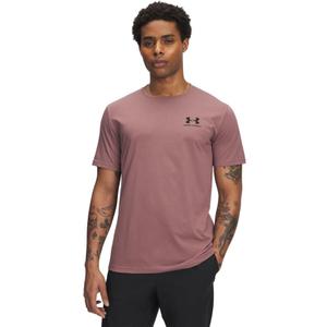 Under Armour Men's Sportstyle Left Chest Short Sleeve T-Shirt (3X-Large, (653) Maroon Mist / / Cinna Red)
