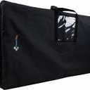 IncStores Foam Flooring Tiles Carrying Case | Easy Transportation of High-Density Interlocking Foam Tiles, Specifically designed to fit 24”x24” interlocking foam floor tiles, this heavy duty nylon constructed bag measures 26”x26”x17” to accommodate 25, 5/8” thick tiles,