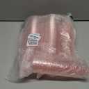 50 Pack Plastic Martini Glasses,7 oz Clear Disposable Cocktail Cups, Reusable Tall Stemmed Wine Shooter Glasses for Party Wine, Champagne, Margarita(Pink)