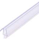 uxcell Frameless Glass Shower Door Sweep - Door Bottom Side Seal Strip with 1/4-Inch Drip Rail - 1/4-Inch Glass x 27.56-Inch Length