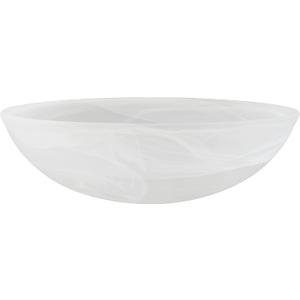 Aspen Creative 23099-11 Alabaster Contemporary Replacement Glass Shade for Medium Base Socket Torchiere Lamp, Swag Lamp,Pendant,1 Light Wall Sconce & Island Fixture. 11-5/8" Diameter x 3-5/8" Height