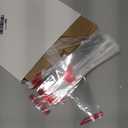 Honoson 100 Set Bookmark Holders Gift Set Kraft Paper Bookmark Sleeves Transparent Self Adhesive Bag DIY Blank Cover Display Cards for Wrapping Small Business Supplies Reading Party Favor