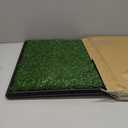 PETMAKER Artificial Grass Puppy Pee Pad with Tray, Reusable Dog Potty Training Mat for Indoor & Outdoor Use, Easy Clean Artificial Turf Surface for Dogs and Small Pets, Fake Grass Potty (Small 4-Layer System)