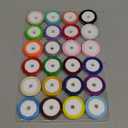 96 Yard Grosgrain Ribbon Set, 3/8" X 4 Yard/Roll, 24 Colors Fabric Ribbons Roll Perfect for Wedding, Gift Wrapping, Bow Making & Other Projects