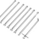 DELSbbq 67558 Grill Burner Tube Kit for Weber Summit 660 Summit 670 Grills, Stainless Steel, 8 Pack