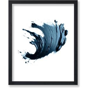 Poster Master Blue Oil Paint Poster - Oil Painting Stroke Print - Abstract & Chic Boho Art - Modern & Aesthetic Art - Living Room or Bedroom Wall Decor - 8x10 UNFRAMED (Style-04)