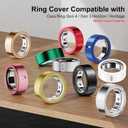 5 Pack Ring Cover Compatible with Oura Ring Gen 4/Oura Ring Gen 3 Horizon/Heritage, Abrasion-Resistant TPU Case for Oura Ring Protector Accessories for Oura Size 6