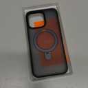 TORRAS Magnetic Ostand for iPhone 15 Pro Max Case, Military Grade Drop Tested, Compatible with MagSafe, Built in Kickstand, Translucent Slim Back Soft Edge 6.7 inch 2023, Frost Black