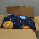 Wink Deer Twin Comforter Set for Boys-5 Pieces Space Glow in the Dark Twin Bedding Sets for Kids, Ultra Soft Bed in A Bag with Sheets