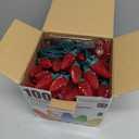 C9 Christmas Lights Outdoor, 66 FT 100 LED Connectable C9 String Lights with 8 Modes and Timer Xmas Tree Patio Roofline Garden Yard Holiday Party Indoor Outdoor Decoration, Red and White