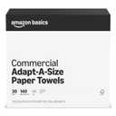 Amazon Basics 2-Ply White Adapt-a-Size Kitchen Paper Towels, Absorbent, Thick, Individually Wrapped, 140 Towels per Roll (30 Rolls), 4200 Count (Previouly AmazonCommercial), 1 pack
