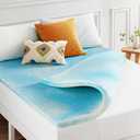 Best Price Mattress 1.5 Inch Swirl Gel AeroBreeze Cooling Air Flow Memory Foam Mattress Topper, Dorm Essentials, Full