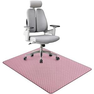 RccugmatS Office Chair Mat for Hardwood Floor, 36" x 48" Desk Mat for Hard Wood and Tile Floor, Large Anti-Slip Hard Floor Protector Rolling Chair Mat for Home Office, Red X