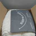 Cottonblue Weighted Blanket for Adults Queen Size 15 lbs, Soft Fluffy Sherpa Fleece Jacquard Weighted Blankets Throw 60" x 80" for Sleep Relax, Fuzzy Warm Arch Heavy Blanket for Bed Couch, Cream White