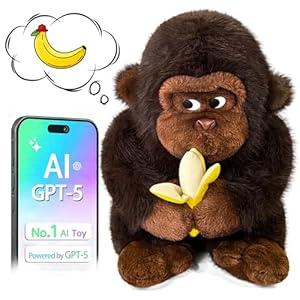 Animal Gorilla with Real Time Voice, Educational Companion Toy for Girls and Boys, Christmas Gift for Kids, Seniors & Elderly.