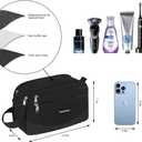 Travel Toiletry Bag for Men Toiletry Bag Dopp Kit Water-resistant Shaving Bag Large Travel Toiletry Organizer Travel Essentials Black