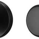 Coastal Interior Door Knobs for Closet, Matt Black Door Knobs Door Handles, Heavy Duty Dummy Door Knob with Round Rosette