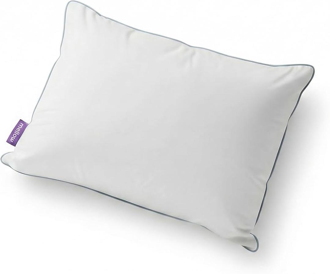 Mellow Hotel Pillow King Size, Waterproof & Stain-Resistant Down-Alternative Bed Pillow, Hypoallergenic Oeko-TEX Cover, Machine Washable, Stays Fluffy, Support for Side/Back/Stomach Sleepers