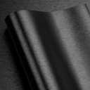 LACHEERY 160x24 Inch Black Stainless Steel Contact Paper for Appliances Black Metallic Wallpaper Peel and Stick on Fridge Wallpaper for Kitchen Backsplash Countertop Waterproof Heat Resistant Vinyl