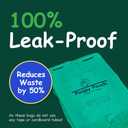 Header Pet Waste Station Bags - 2,400pcs of 8" x 13" Hanging Dog Waste Station Bags - Extra Thick (20 Microns), Durable, & Opaque Design - Single-Pull & Easily Disposable Refills