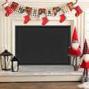 CADARA Fireplace Blocker Blanket Stops Heat Loss, Magnetic Fireplace Draft Stopper, Indoor Fire Place Draft Cover with Hook and Loop Tapes, Cold Air Blocker Save Energy, Black 36" W x 24" H