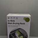 JASIWAY Dish Drying Rack in Sink, Expandable Stainless Steel Dish Drainers for Kitchen Counter, Dish Dryer Rack for Inside Sink, Over The Sink Dish Racks with Utensil Holder, Silver