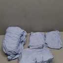 Royale Linen 400 Thread Count 100% American Grown Cotton 4 Piece Sateen Queen Sheet Set - 1 Fitted Sheet, 1 Flat Sheet, 2 Pillow case - Green Queen Bedsheet - Cotton Sheets - (Queen, Florentine Sage)