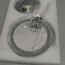 Gospire 7" Lighted Makeup Mirror with Magnification 10X/1X Double Sided, Round Magnifying LED Vanity Standing Cosmetic Shaving Mirror with Battery Operated, Cordless Portable for Bathroom Bedroom