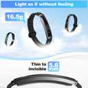 Smart Bracelet for Women, Health Activity Fitness Trackers, 24/7 Heart Rate, Blood Oxygen & Stress Monitor, 24H Sleep Tracker, Smart Wristband with Free APP 2 Bands, Black, Medium