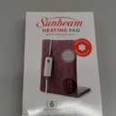 Sunbeam XL Back Neck and Shoulder Heat Therapy 12 x 24 with Auto Shut Off 6 Settings Machine-Washable Comfortable Microplush Fabric - Burgundy