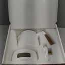 MIAMIO - Teapot Set with Warmer / 34 oz Tea Kettle with Infuser for Steeping Loose Tea Leaves - Gift for Women/Tea Lovers (White)