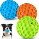 havit Indestructible Squeaky Dog Balls for Aggressive Chewers, Interactive Dog Toys to Keep Them Busy, Rubber Dog Chew Toy for Large Medium Breeds, Outdoor Waterproof (Only 2Colors)