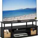 Furinno Jaya Large Entertainment Center Hold up to 55-in TV, Inches, Blackwood